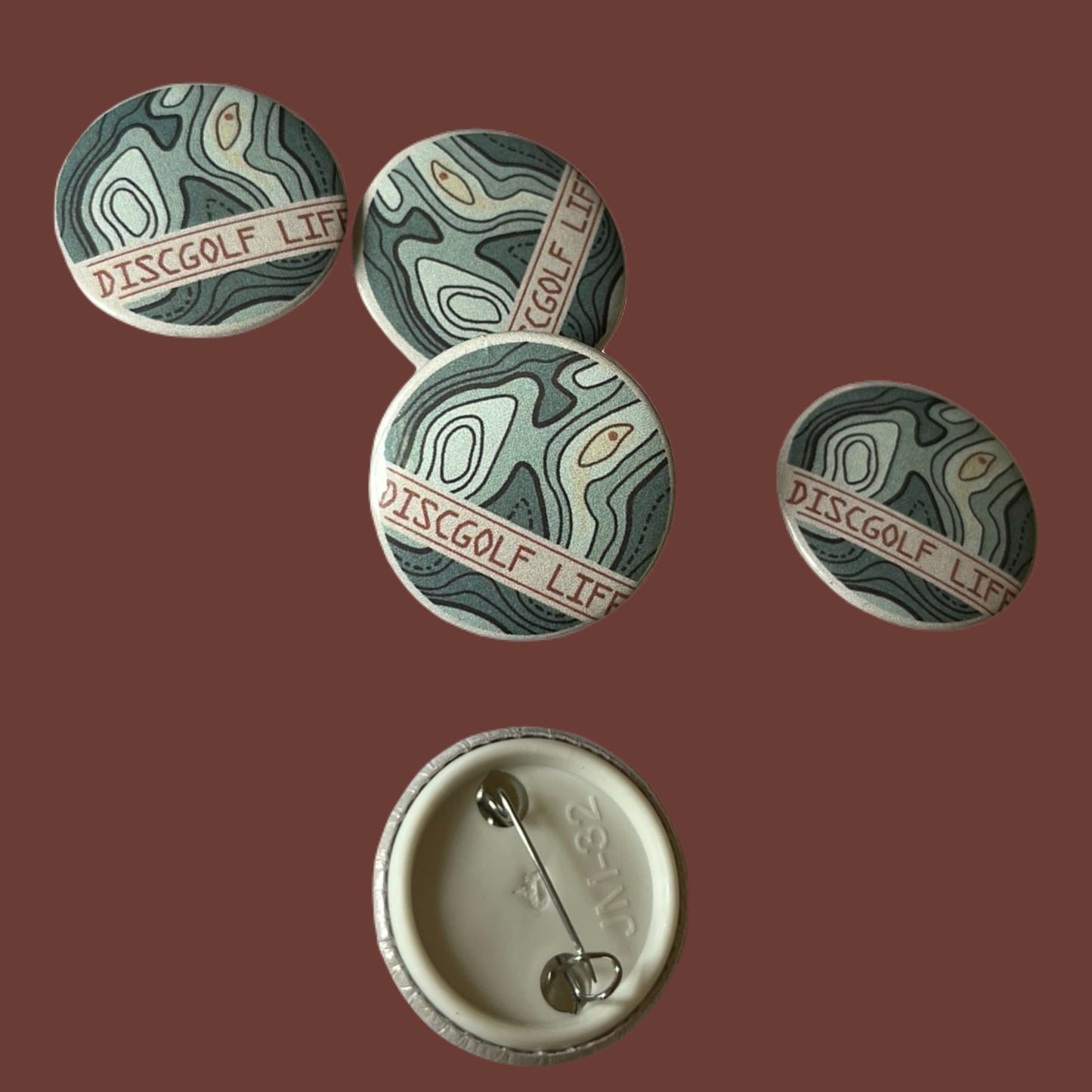 Discgolf Topography Pin