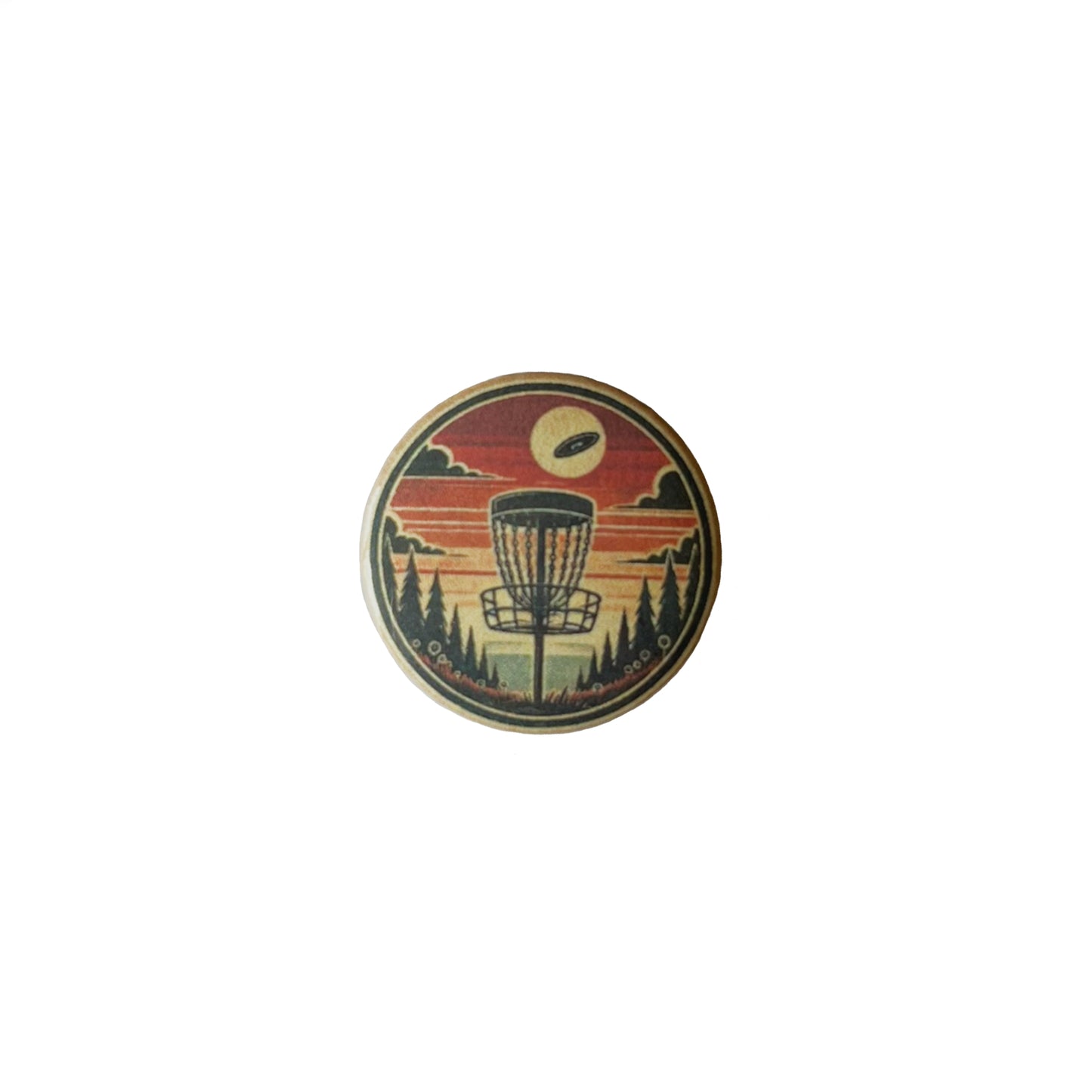 Discgolf Sunset Pin