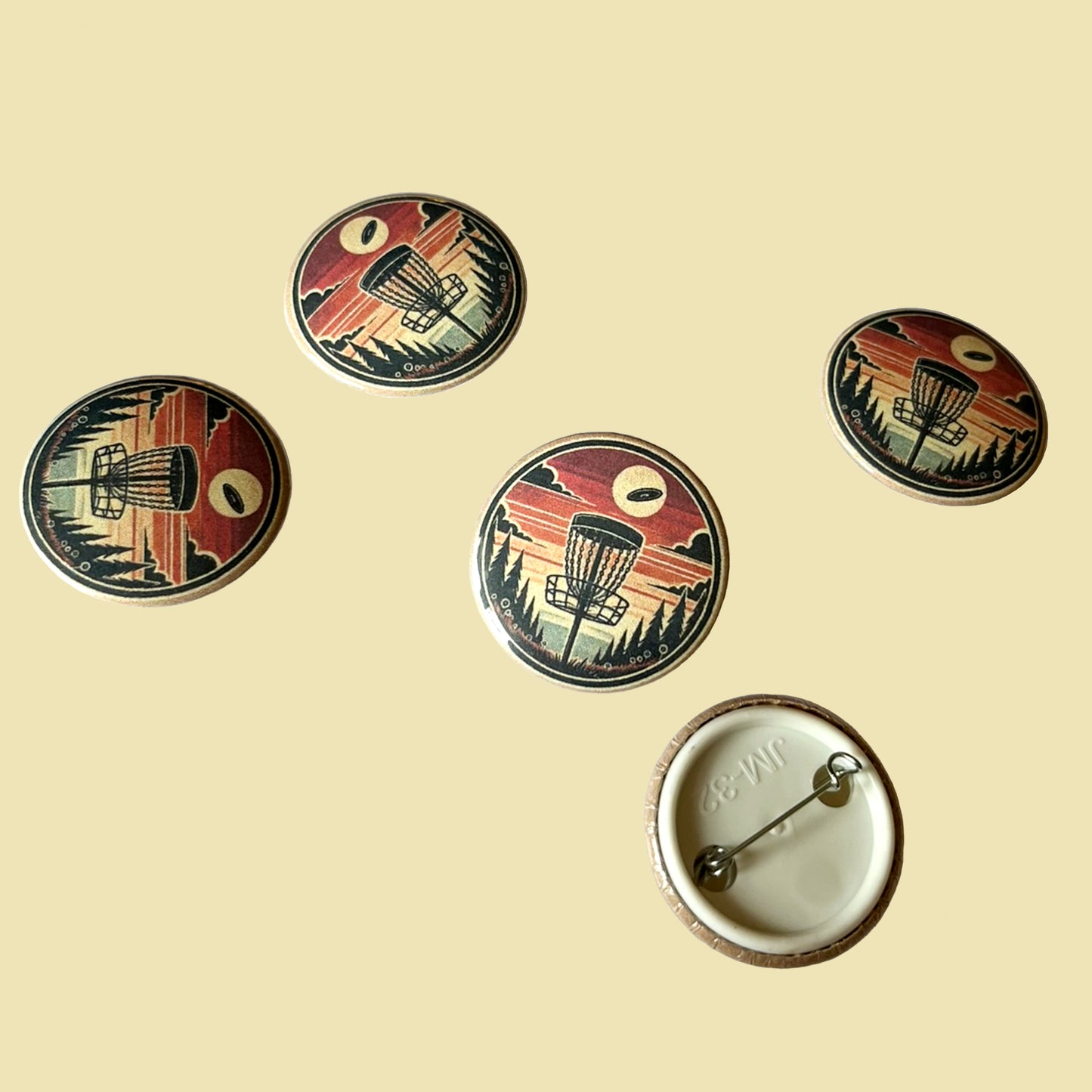 Discgolf Sunset Pin
